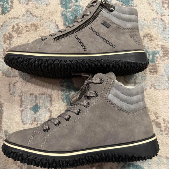 Rieker Cordula Gray Ankle Booties size 6 - Picture 3 of 9
